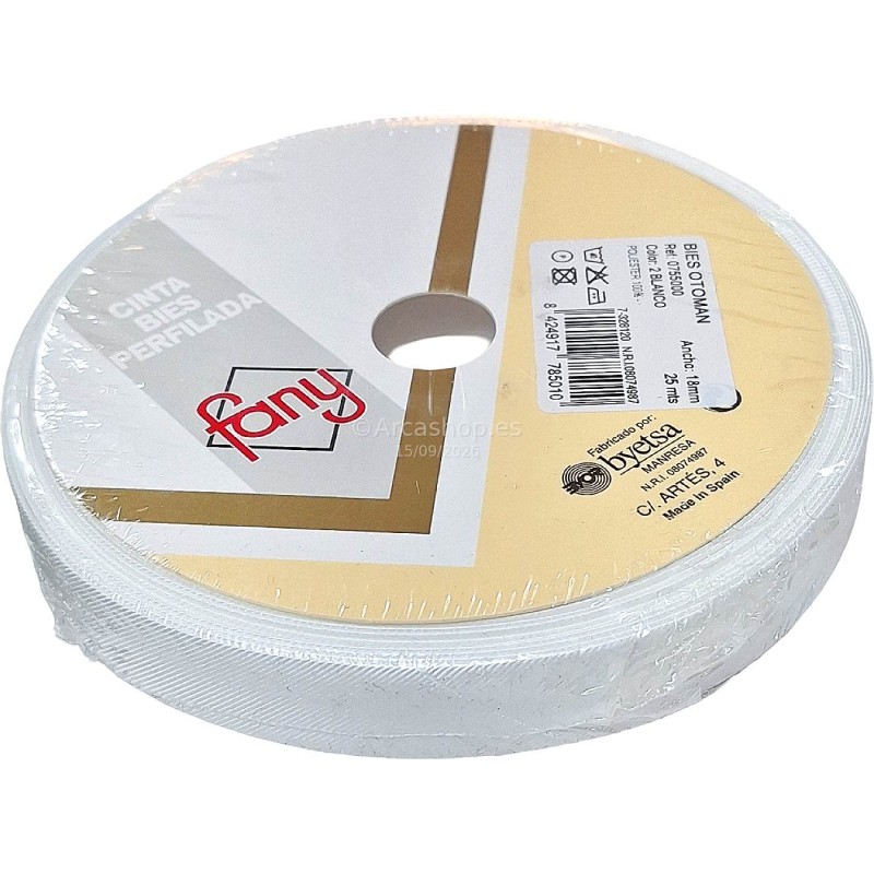 CINTA AL BIES 18 ART. 7550 BLANCO OTOMAN