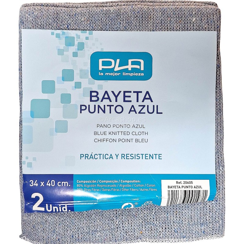 BAYETA PUNTO GRIS 40X36 2 UNDS. REF. 020605 PLA