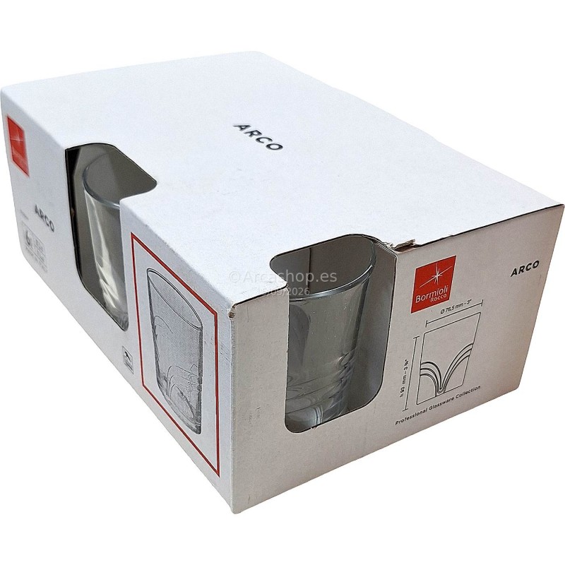 VASO DX ARCO AGUA 27.2cl. PACK 6 UNDS.