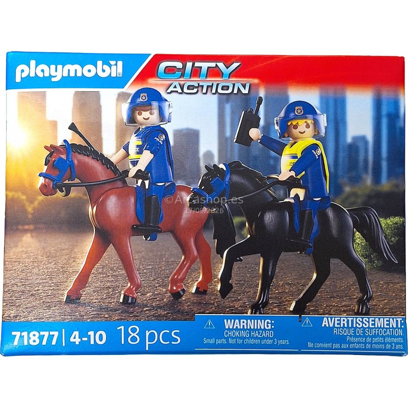 PLAYMOBIL POLICIA CABALLO ART. 71877