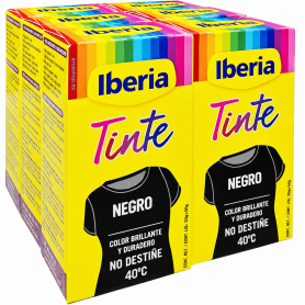 Tintes Iberia Negro para teñir · Paquete de 6 unidades