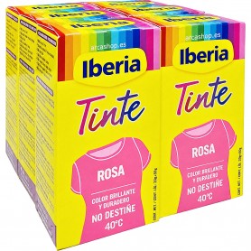 TINTE IBERIA FIBRAS ROSA · Paquete de 6 unidades