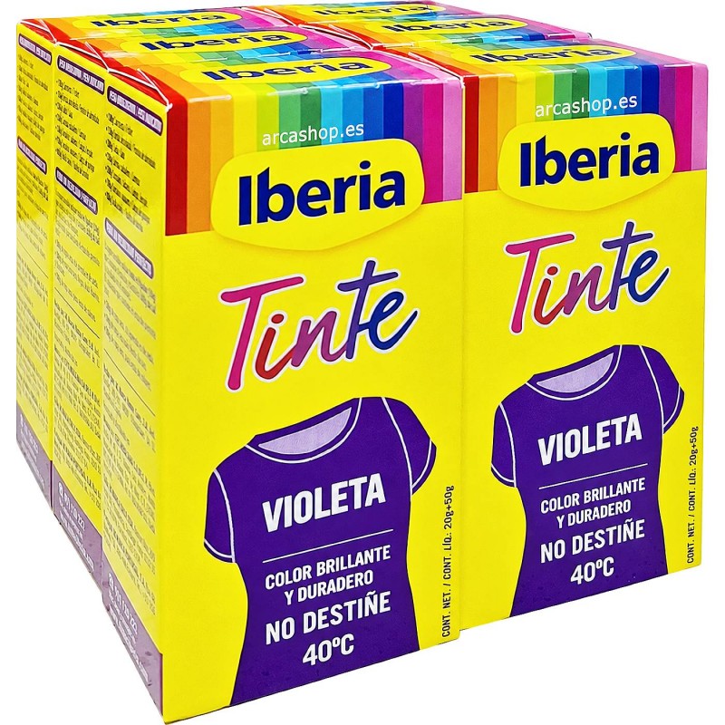 TINTE IBERIA FIBRAS VIOLETA · Paquete de 6 unidades