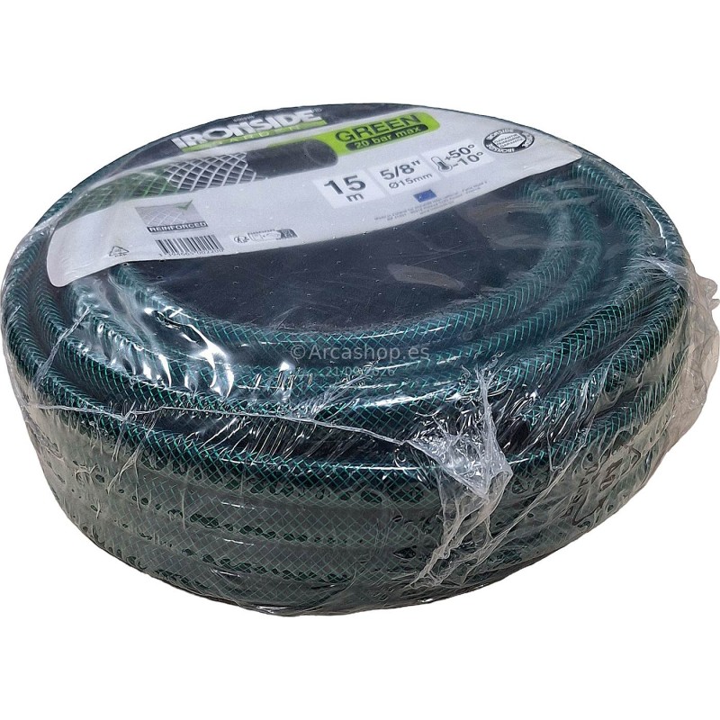 MANGUERA GREEN 3 CAPAS 15 MM. 15 MTS. REF. 500220