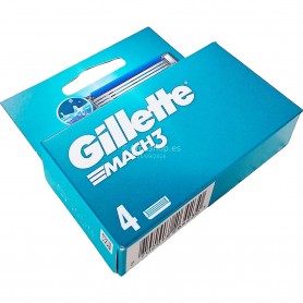 CARGADOR CUCHILLAS GILLETTE MACH-3 4 UNIDADES