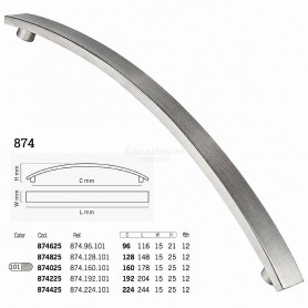 ASA N INOX MATE 96 MM. M-4 COD. 874625
