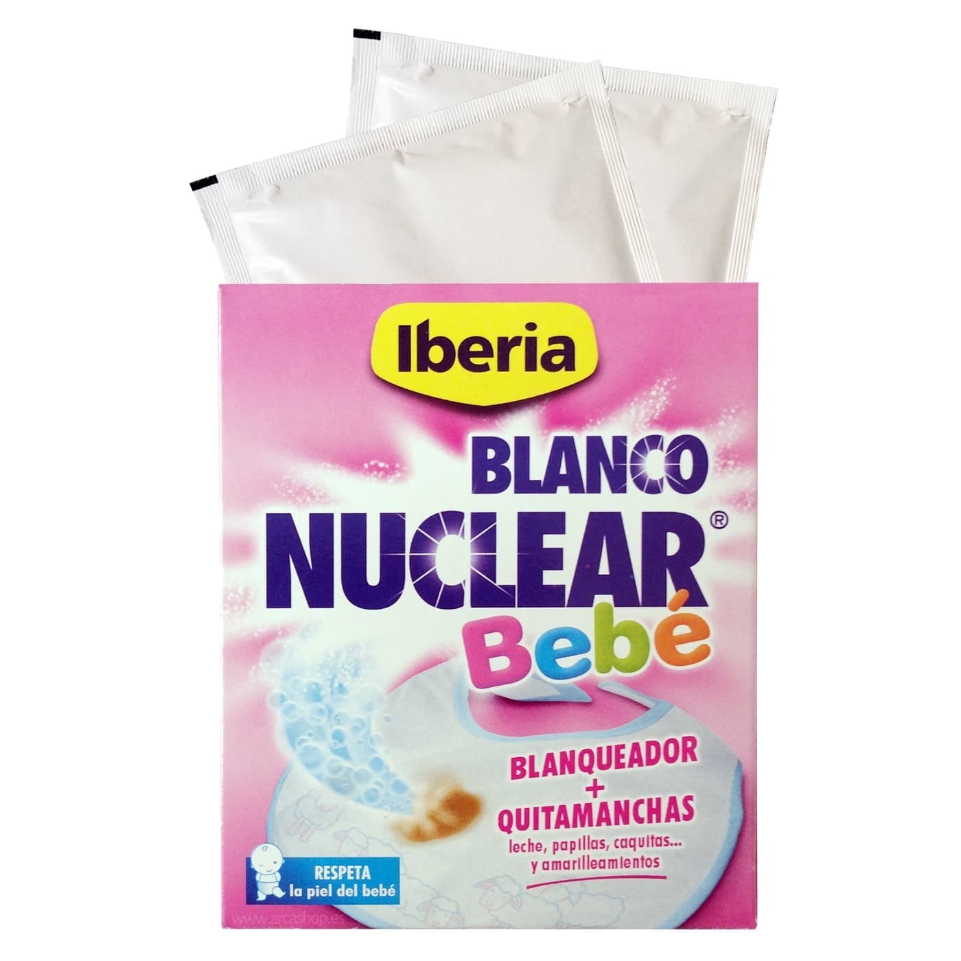 Comprar Blanco Nuclear Especial BEBÉ de Iberia blanqueador y quitamanchas para la ropa blanca de bebé