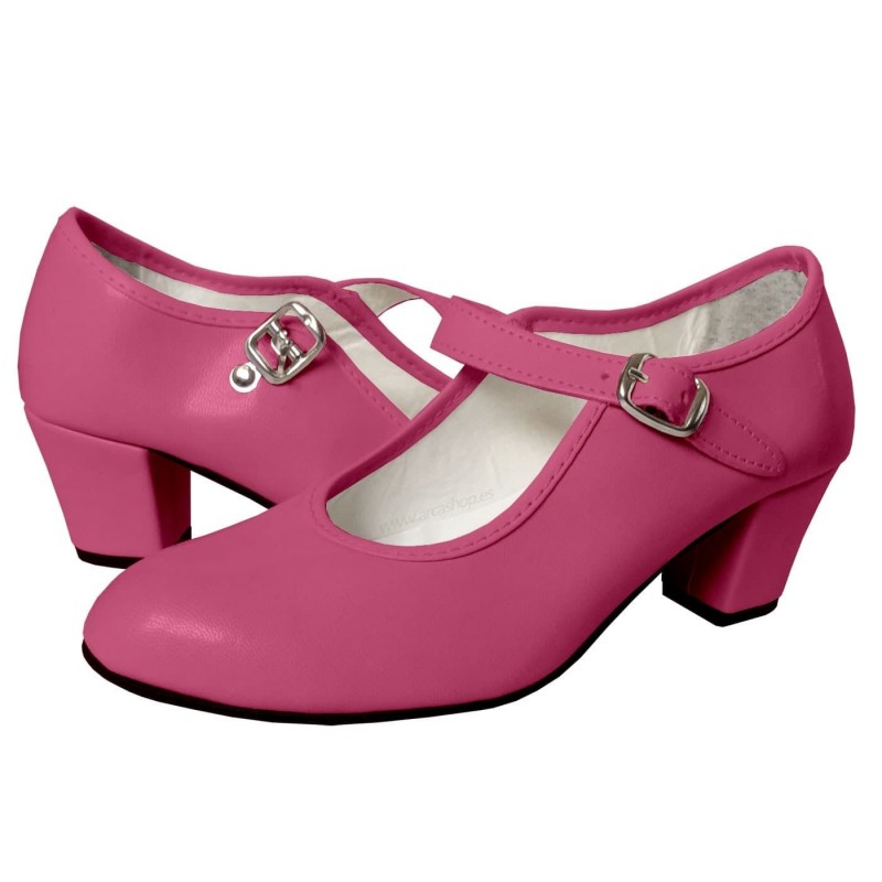 Zapato Rosa Fuxia de Flamenca Tomares