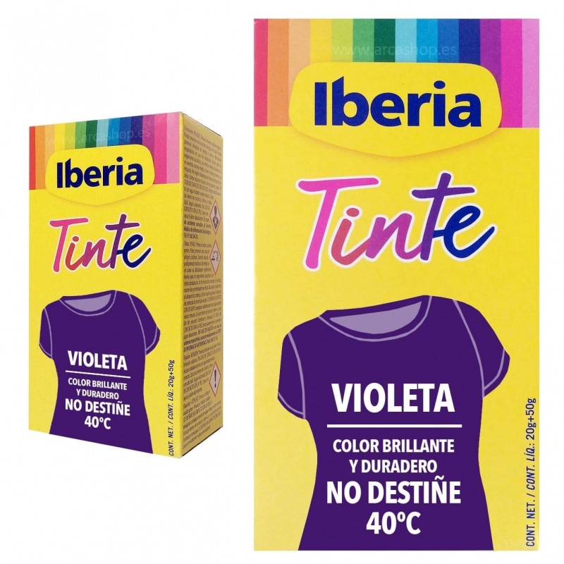 Iberia - Pack de 6, Tinte para Ropa Color Negro, Color Brillante y  Duradero, No Destiñe, Incluye