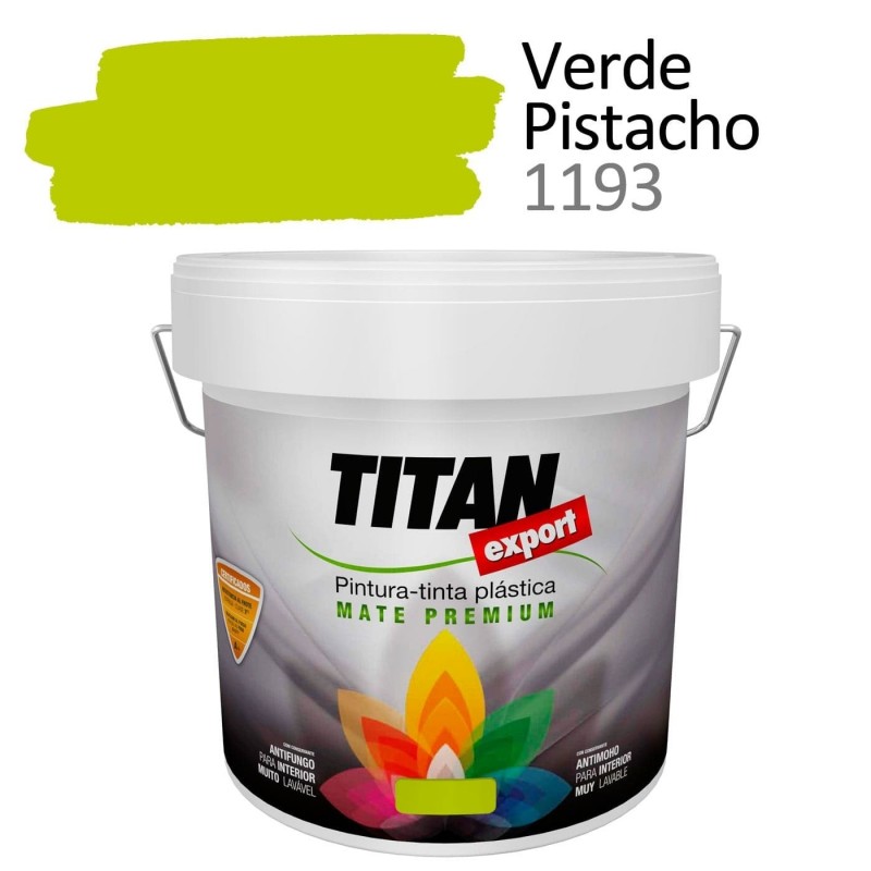 Comprar pintura plástica Tintan Export 4 litros verde pistacho 1193