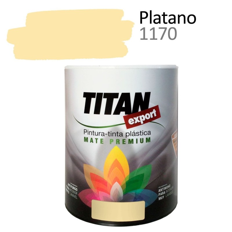 pintura interior mate Tintan Export 750 ml plátano