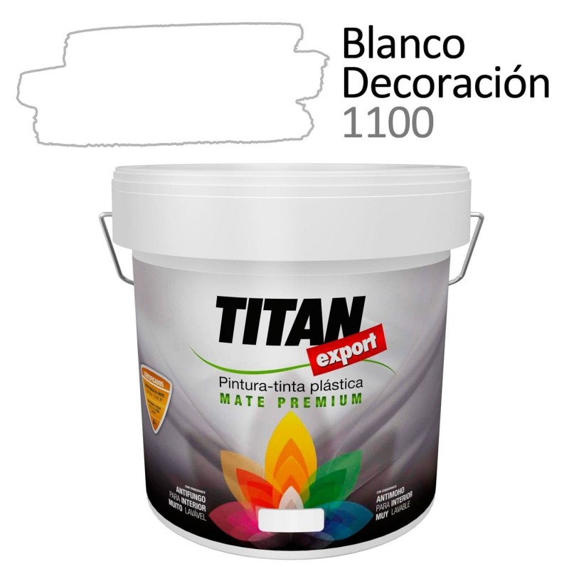 Tintan Export 4 litros Blanco decoración 1100 Pintura Plástica interior mate Sevilla, Tomares. 