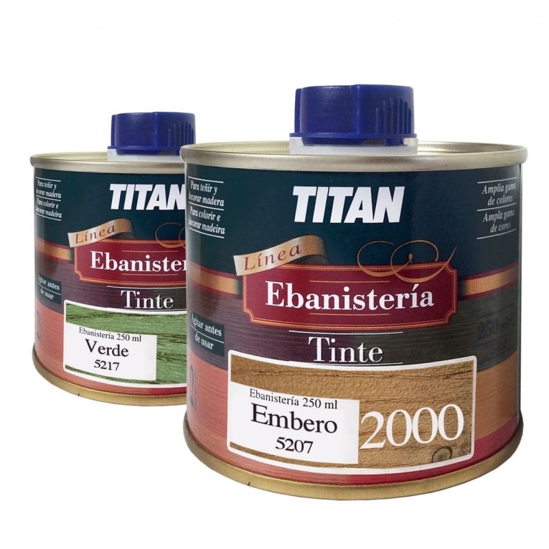 Tintes Ebanisteria 2000 Titan. Al Disolvente.