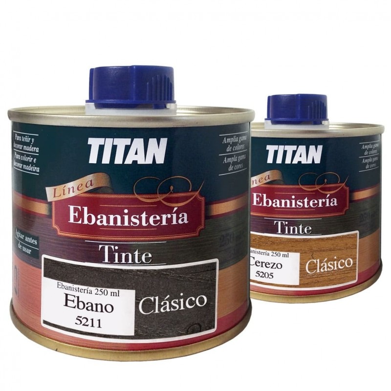 Tinte Ebanisteria Clásico Titan. Hidroalcohólico.