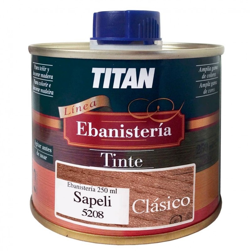 Tinte Ebanisteria Clásico Titan. Hidroalcohólico.sapeli