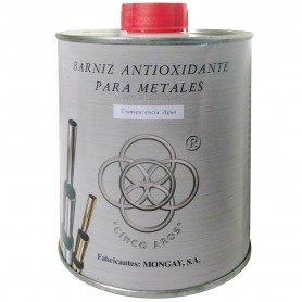 Barniz Metales cobre, a latón, aluminio, plata, niquelados, cromados. Cofradias