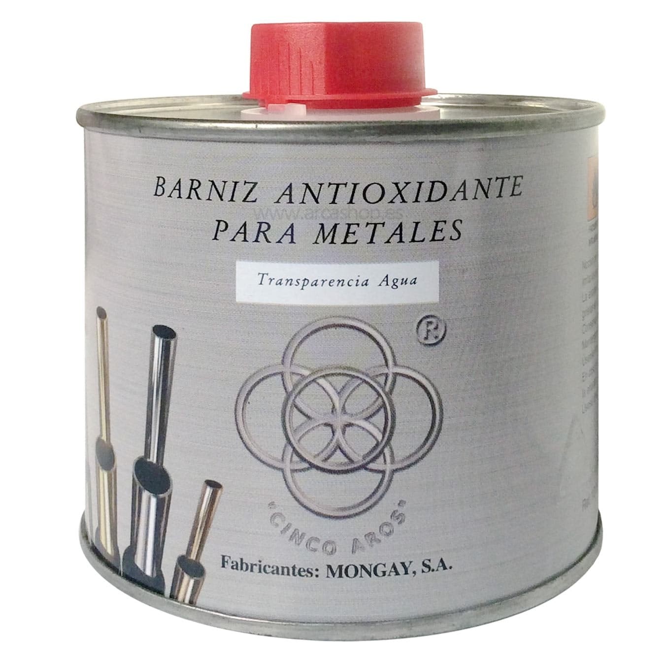 Barniz Metales cobre, latón, aluminio, plata, niquelados, cromados. Protección metales y antioxidante