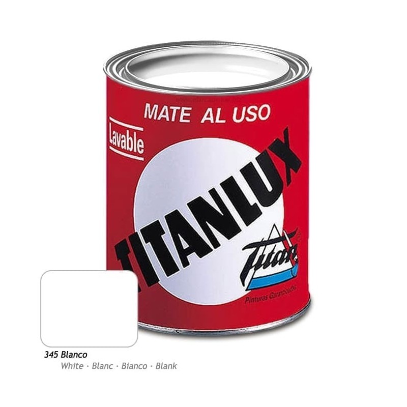 Titanlux Mate al uso. Blanco