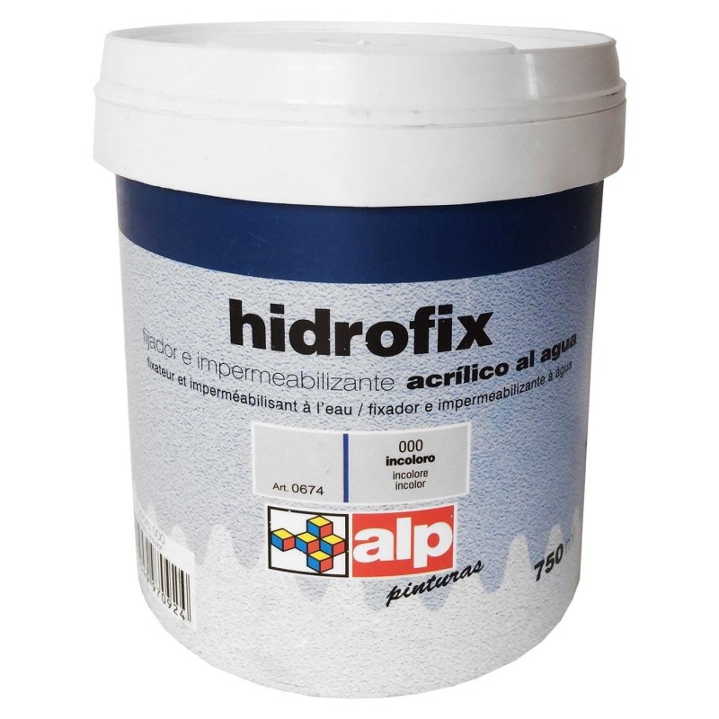 Hidrofix Fijador e Impermeabilizante Acrílico al agua ALP Imprimación antes de pintar con pintura plástica y revestimientos