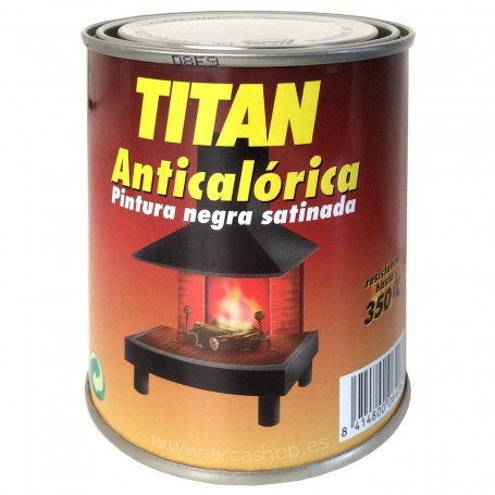 Pintura Anticalórica Titan. Negro Satinado.