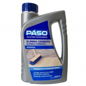 Elimina Cemento PASO. Mármol y suelos no porosos.