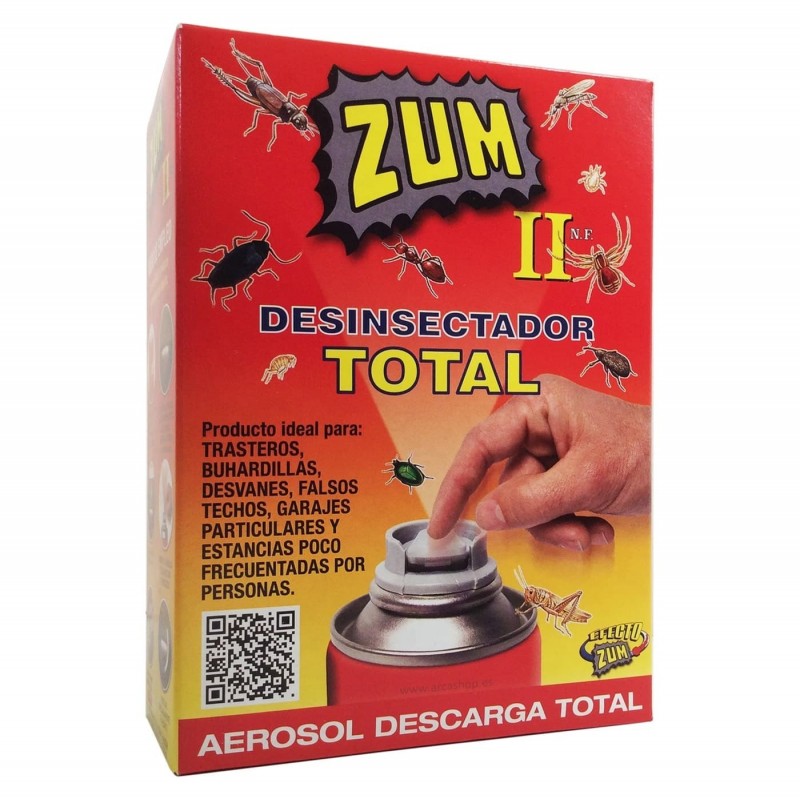 ZUM II Desinfección Total. Spray Insecticida dosificador. 