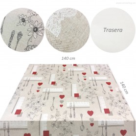 Hules estampado tela Mesa cocina / comedor