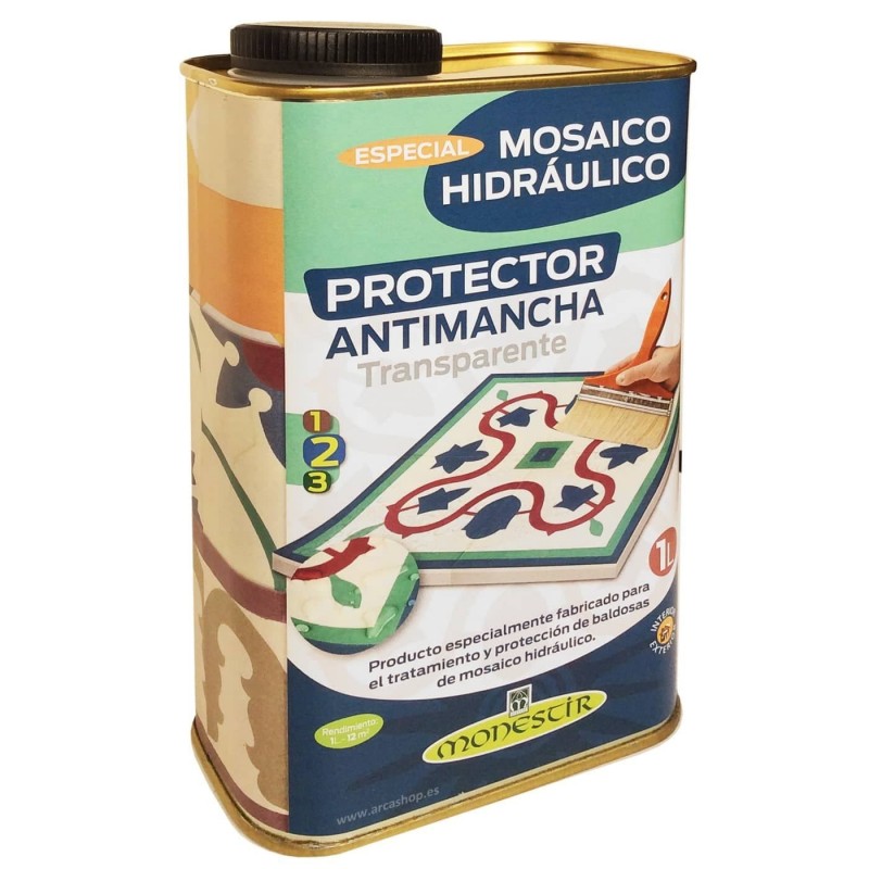 Protector TRANSPARENTE Antimancha Mosaico Hidráulico Monestir