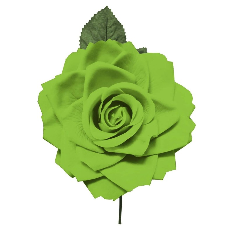 Flor de Gitana o Flamenca Clásica Verde