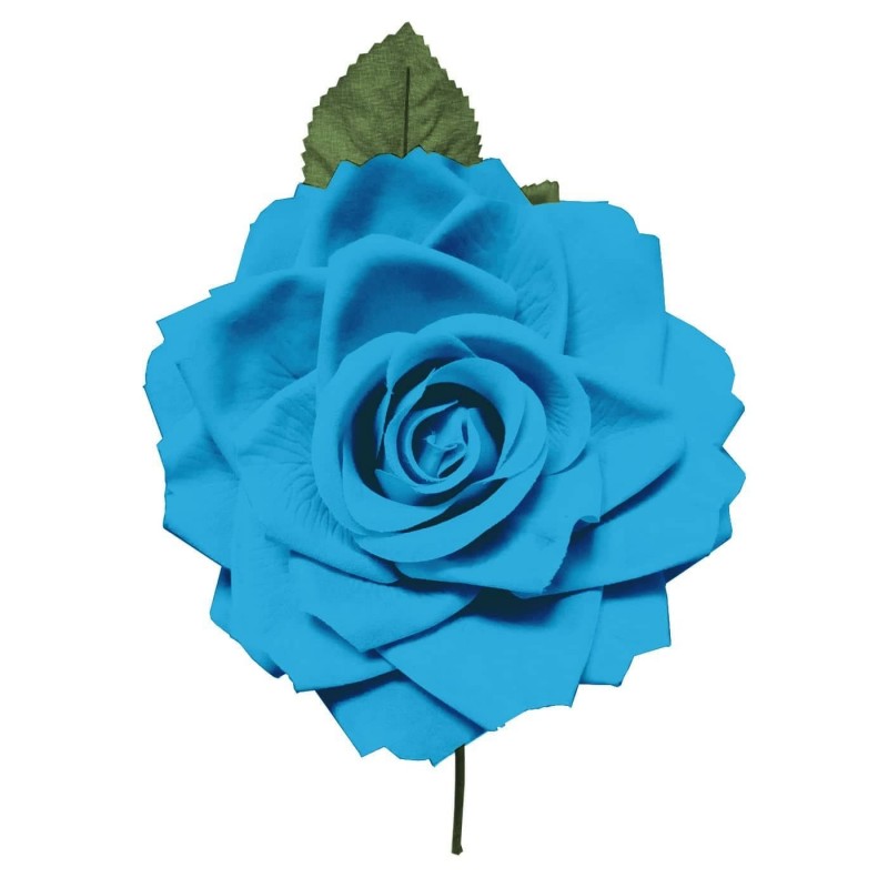 Flor de Gitana o Flamenca Clásica azul