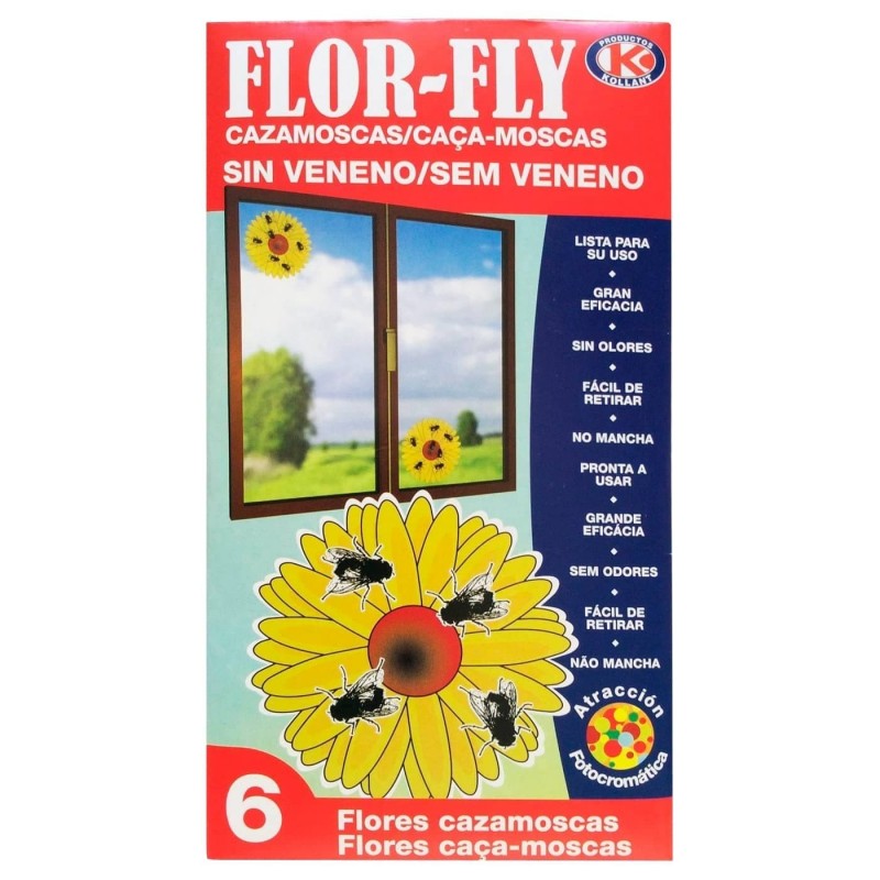 Flor-Fly Cazamoscas sin Veneno. Flores Cazamoscas.