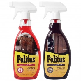 POLITUS Spray Superfices Barnizadas y Puertas Barnizadas Limpia y Abrillanta