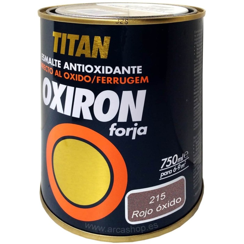 OXIRON FORJA 215 Rojo Oxido Esmalte Antioxidante TITAN