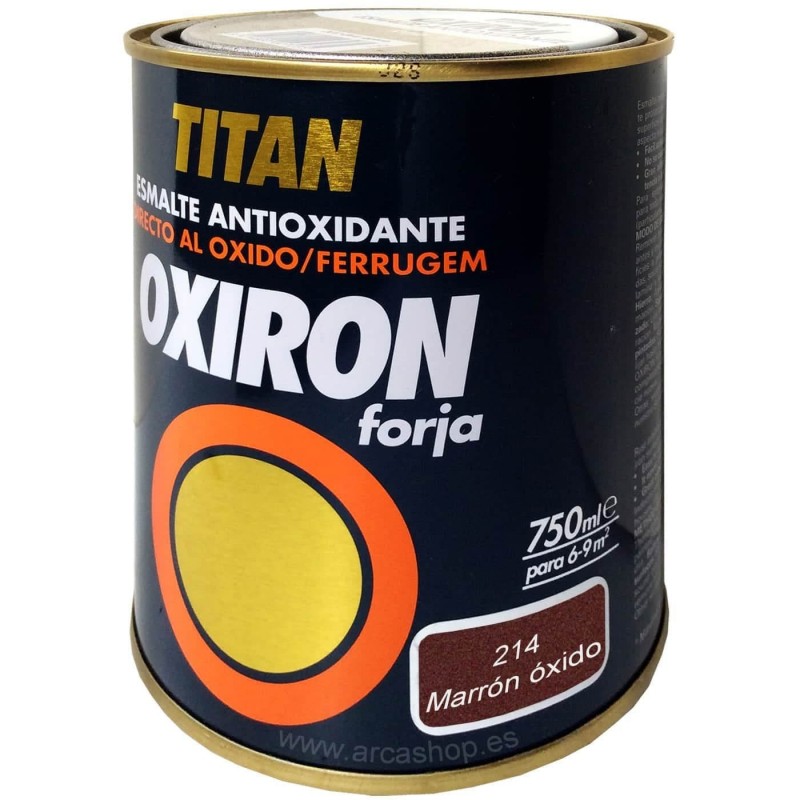 OXIRON FORJA 214 Marrón óxido Esmalte Antioxidante TITAN