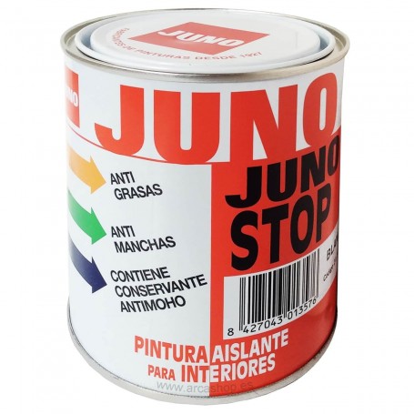 Juno Stop Pintura Aislante Interiores Blanco Mate para cocinas, talleres, bares, cafeterías o baños. 