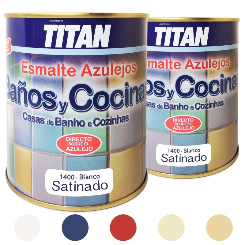 Esmalte Azulejos Titan Baño y Cocina. Satinado