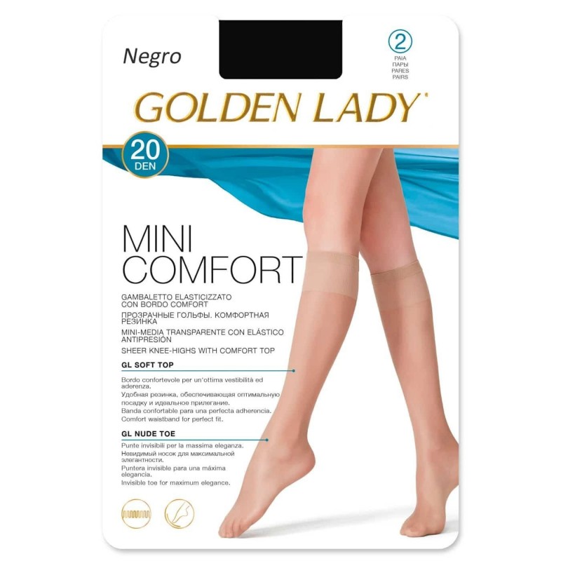 Calcetín Mini Confort 20 DEN. Mini-media suave. GOLDEN LADY