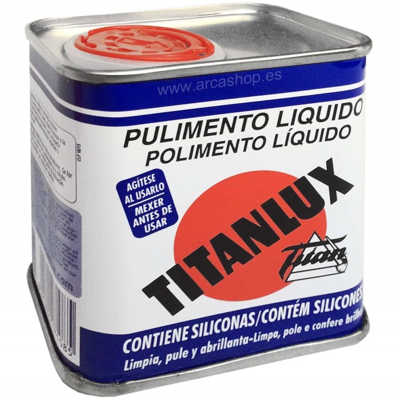 Pulimento Titanlux: Pulimento Líquido Limpiador Abrillantador Titanlux, envase 125 ml.