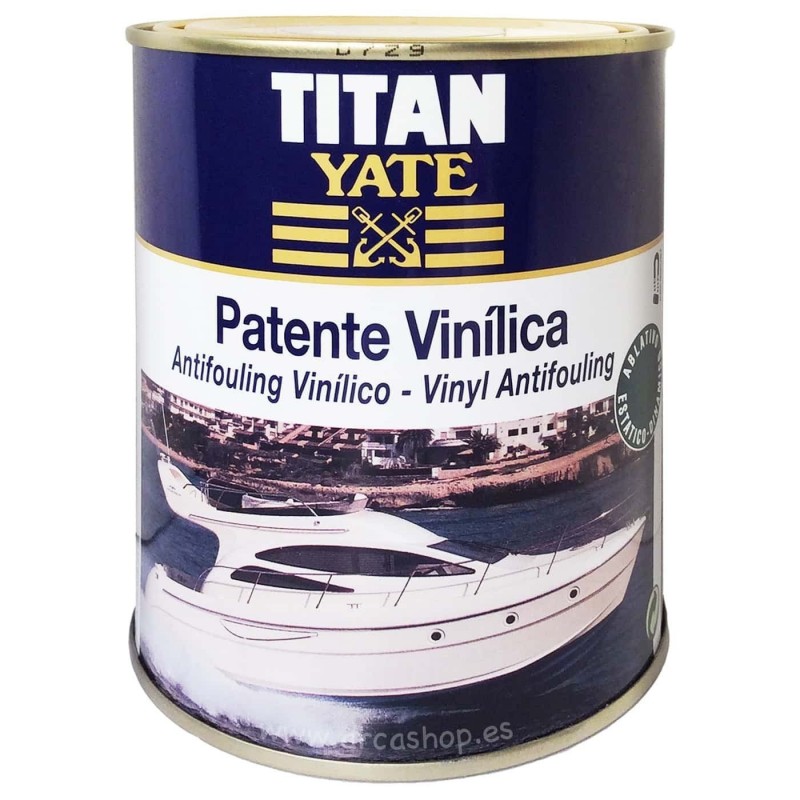 Patente Vinílica Ablativa. Embarcaciones y Náutica. Titan Yate