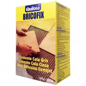 Cemento Cola Gris Bricofix Quilosa.