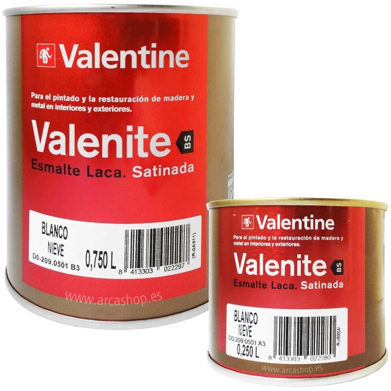 Esmalte Laca Satinada Valenite Valentine BS Blanco Nieve