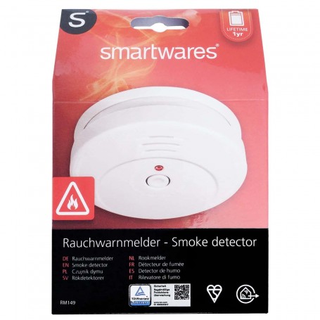 Detector de humo Smartwares con sensor óptico (RM149)