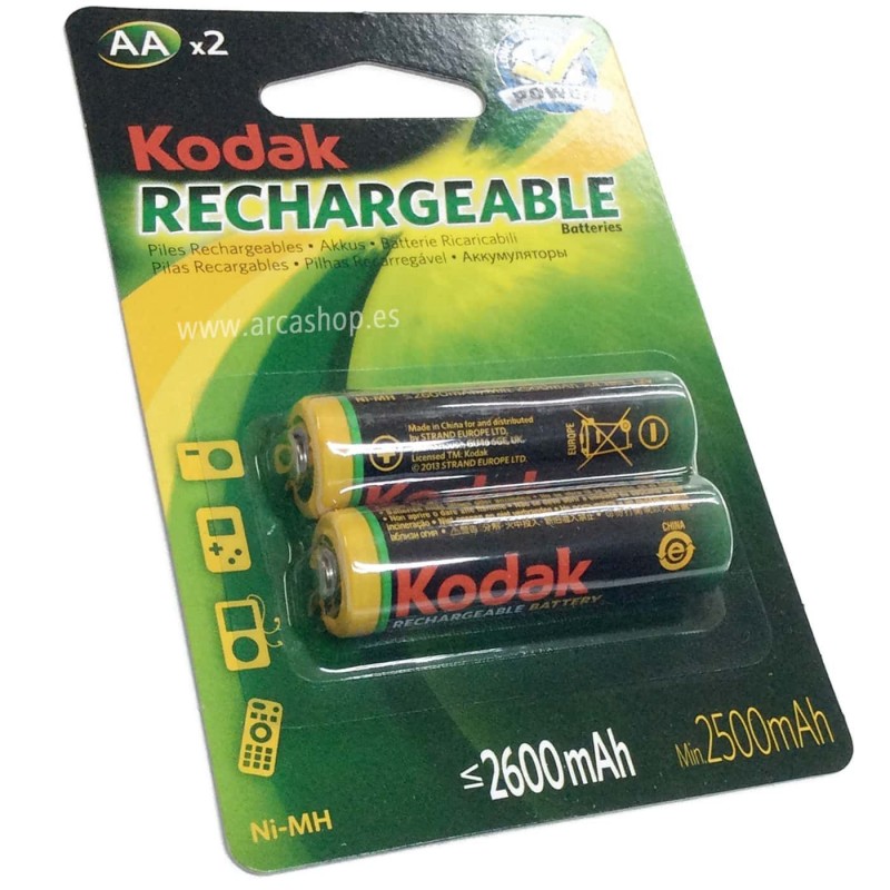Pilas Kodak Recargables AA1.5V (≤ 100 mAh)
