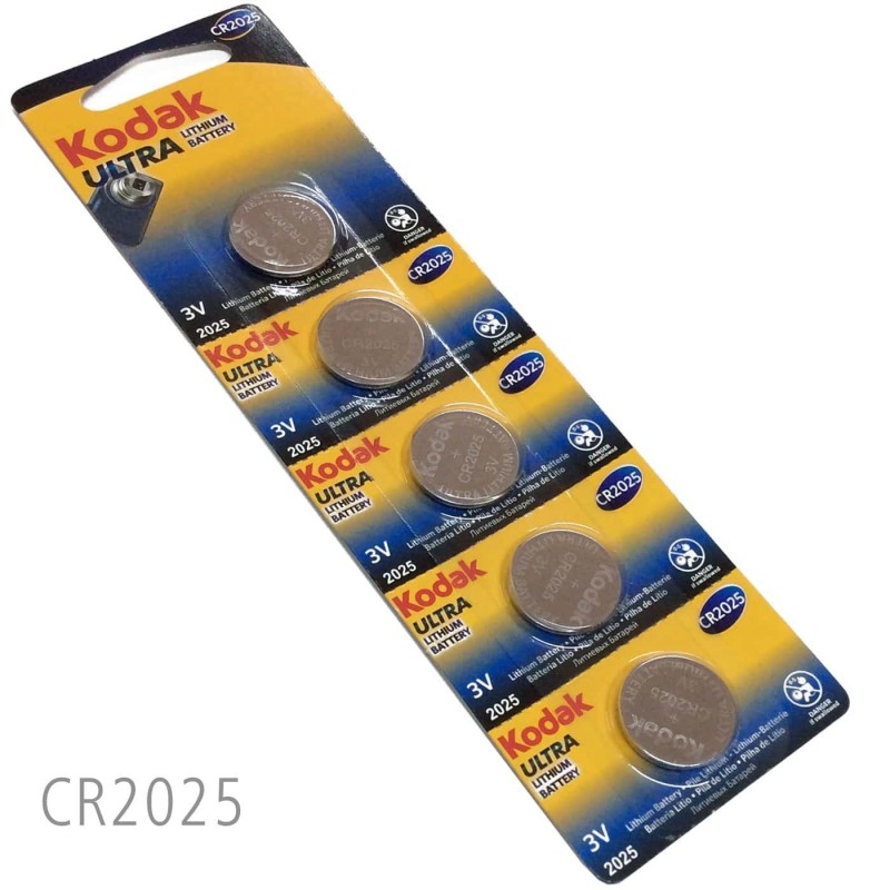 Pilas de Botón Kodak Ultra Litio CR2025 3V