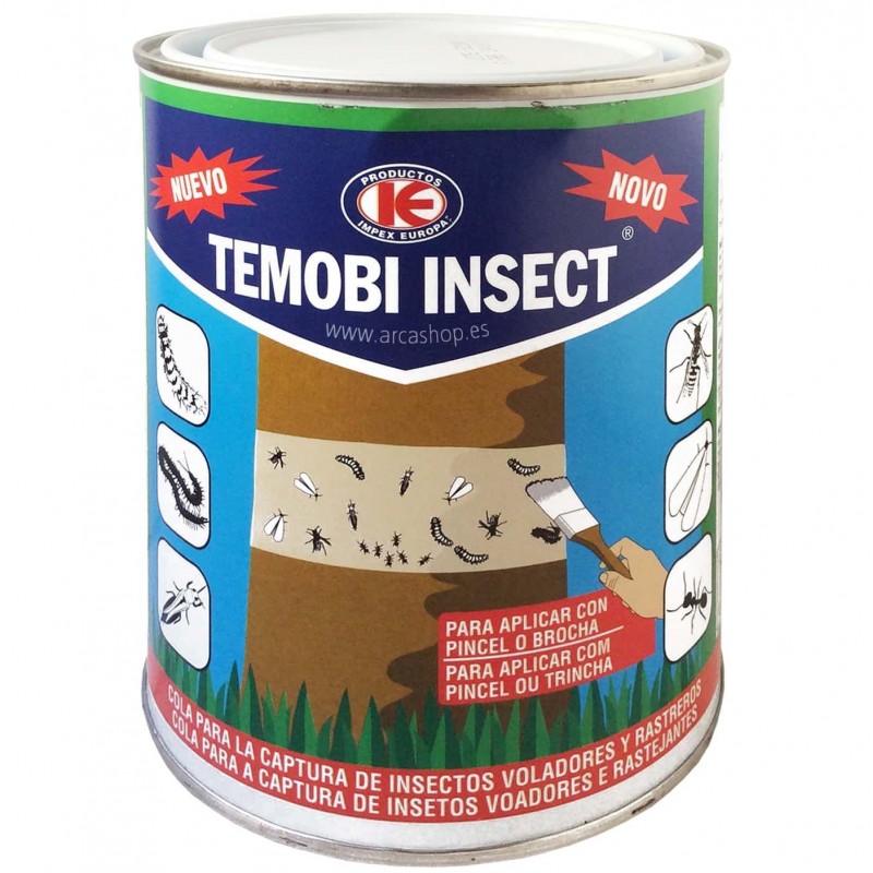 Temobi insect Cola Especial Insectos. Se aplica con brocha o pincel. Aplicar en el tronco del árbol.