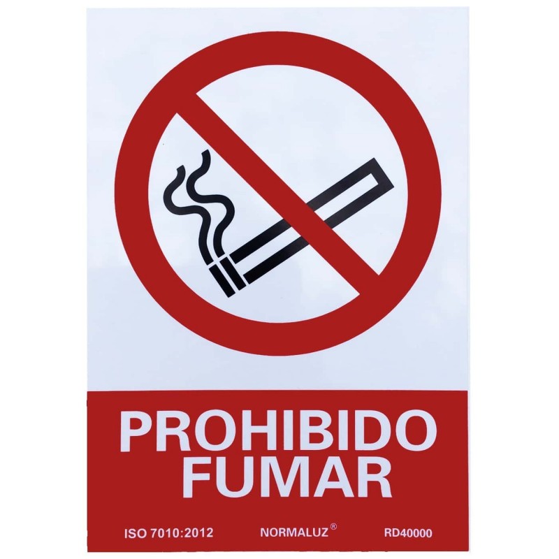 PROHIBIDO FUMAR Carteles Señalítica Informativa, Advertencia y Prohibición.