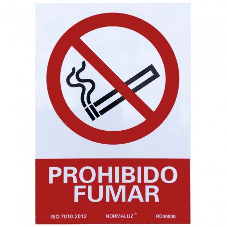 PROHIBIDO FUMAR Carteles Señalítica Informativa, Advertencia y Prohibición.
