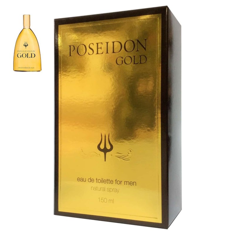 Poseidon Gold Eau de toilette para hombre, 150 ml Instituto Español. Regalos para caballeros.