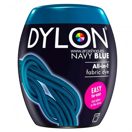 Tinte azul marino nay blue DYLON POD con fijador Sal incluido y uso exclusivo en Lavadoras