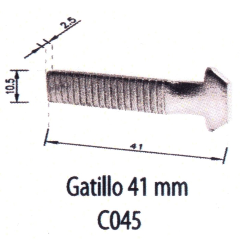 Gatillo 41mm C045 Puertas - Ventanas 